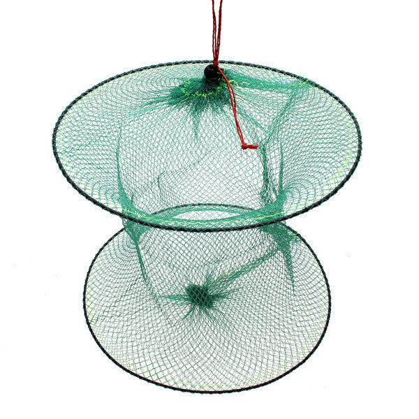 circular net for fishing Folding Round Metal Frame Nylon Mesh Crab Fish Fishing Landing Net-Gre – ghilliesuitshop