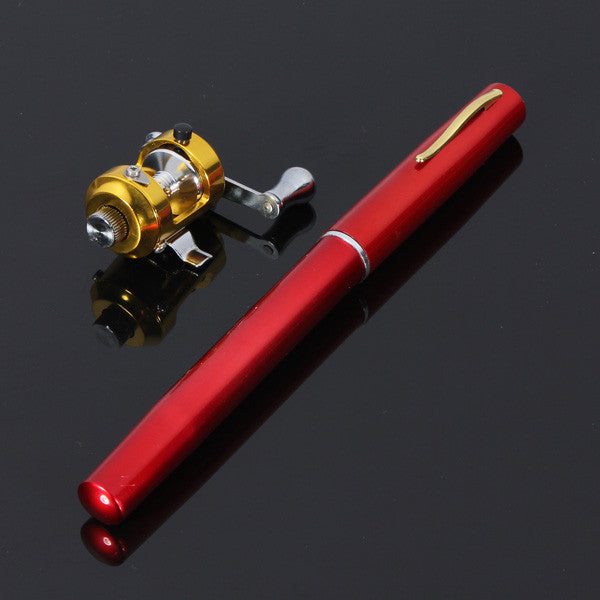 Portable Pocket Pen Shape Aluminum Alloy Fishing Rod Pole Reel Combos ghilliesuitshop Portable Pocket Pen Shape Aluminum Alloy Fishing Rod Pole Reel Combos ghilliesuitshop