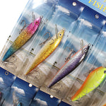 Fishing Lures 12 Kind of PVC Fishing Crankbait Minnow Poper Bass Baits - GhillieSuitShop