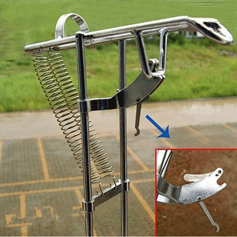 Double Spring Fishing Stand Bracket Fishing Rod Pole Stand - GhillieSuitShop