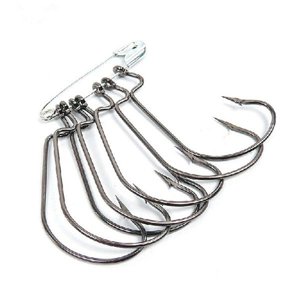 100 Pcs Fishing Hooks Worm Hook Carbon Steel Fishing Hook Big Bass 100 Pcs Fishing Hooks Worm Hook Carbon Steel Fishing Hook Big Bass