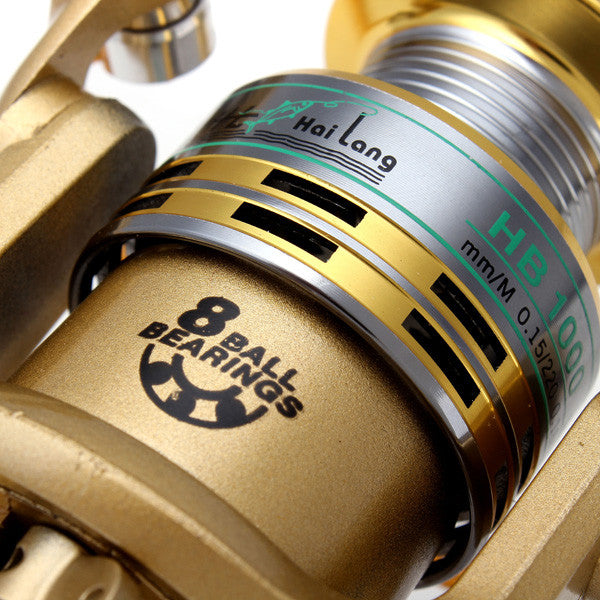 8 Ball Bearing Spinning Reels 5.1:1 HB Fishing Reels