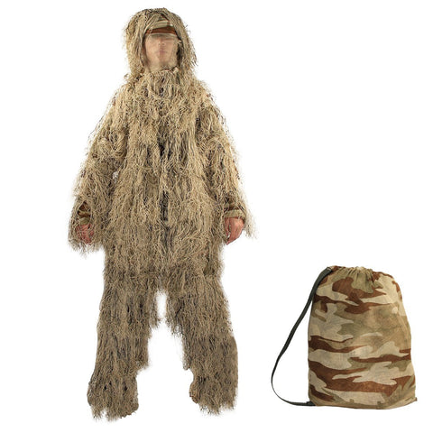 Hunting Desert 5 Piece Ghillie Suit Set- Ghillie Outdoor Gear