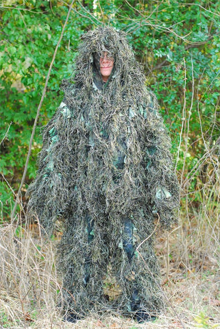 Ghillie Suit Mossy Synthetic Breathable Leafy 3D For Adults