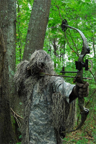 Bow Hunting Ghillie Parka USA Made Mossy Ultra Light Ghillie Suit