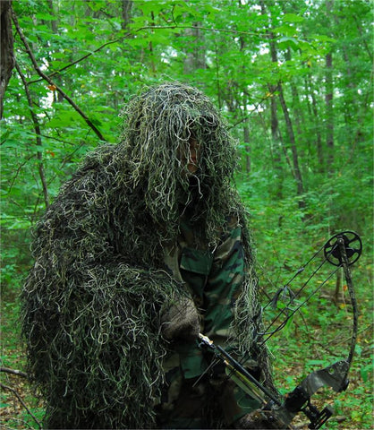 USA Made Woodland Ultra Light Ghillie Suit Jacket for Bow Hunting
