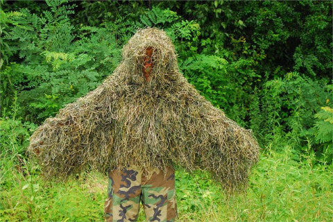 The Tracker Ghillie Poncho Synthetic thread version - GhillieSuitShop