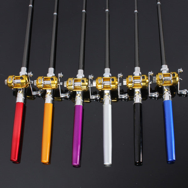 Portable Pocket Pen Shape Aluminum Alloy Fishing Rod Pole Reel Combos – ghilliesuitshop