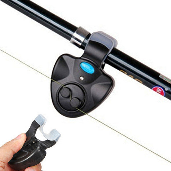Electronic Fishing Rod LED Light Bell Clip Fish Bite Alarm Tool