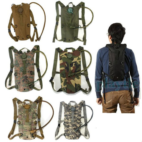 Survival Hiking Climbing 3L Hydration System Water Bag Pouch Bladder - GhillieSuitShop