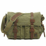 American Style Canvas Leather Casual Shoulder Bag - GhillieSuitShop