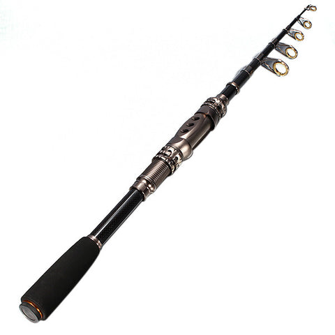 1.8 m 5.9 ft telescopic fishing rod spinning fishing pole 1.8M 5.9Ft Sports, Fitness & Outdoors reefs and rocks on trips and vacations Sougayilang Telescopic Fishing Rod -