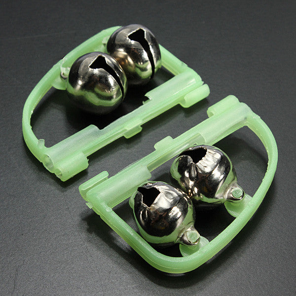 bells for fishing poles Fishing Bells Fishing Rod Luminous Stainless Steel Alarm Bells