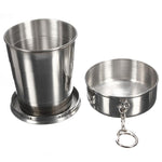 240ml 4oz Stainless Steel Portable Folding Telescopic Travel Cup - GhillieSuitShop