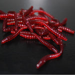 1pc Soft EarthWorm Fishing Lures Silicone Plastic Red Worms Bait - GhillieSuitShop