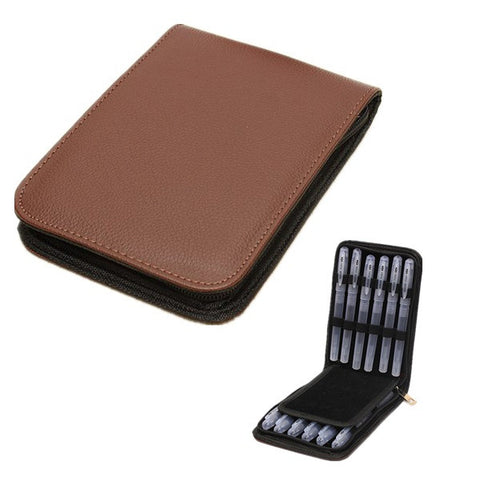 Traveling Outdoor Pen Leather Case Storage Bag For 12 Pens - GhillieSuitShop