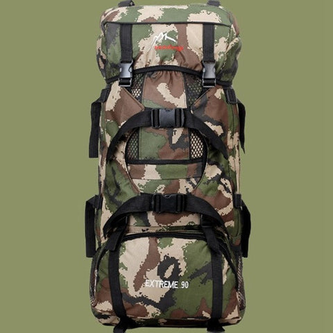 Tactical Camping Hiking Mountaineering Backpack 90L