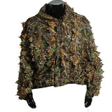 Woodland Camouflage clothing 3D jungle Hunting Hide Leaf Ghillie Suit - GhillieSuitShop