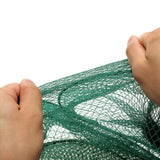 Folding Round Metal Frame Nylon Mesh Crab Fish Fishing Landing Net-Green - GhillieSuitShop