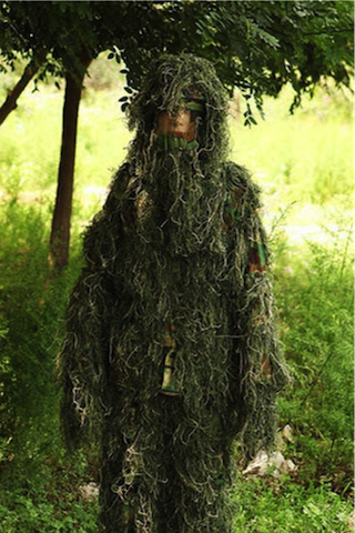 Woodland Camo Camouflage clothing 3D Tree Hunting Adults Ghillie Suit –  ghilliesuitshop