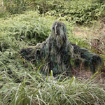 Complete Woodland Ghillie Suit 5 Piece Camo with Bag