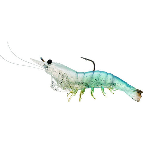 Rigged Shrimp Soft Plstc,white shrimp,1/0 - GhillieSuitShop