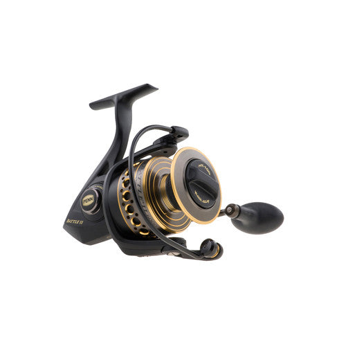 Penn Battle BTLII3000 Spinning Reels, Black/Gold/Smoke