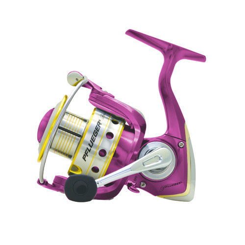 Pink Purple Fishing Reel 6935LB LADY PRESIDENT SPIN REEL For