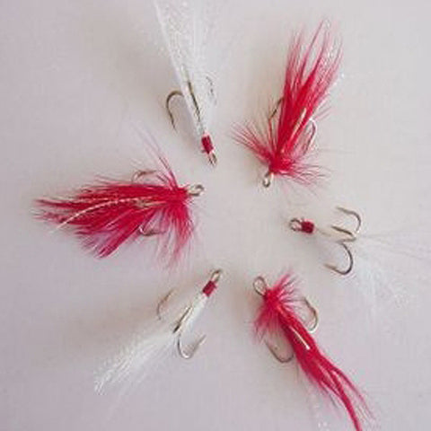 Fishing Treble hooks with Feather Bass hooks #4 - GhillieSuitShop
